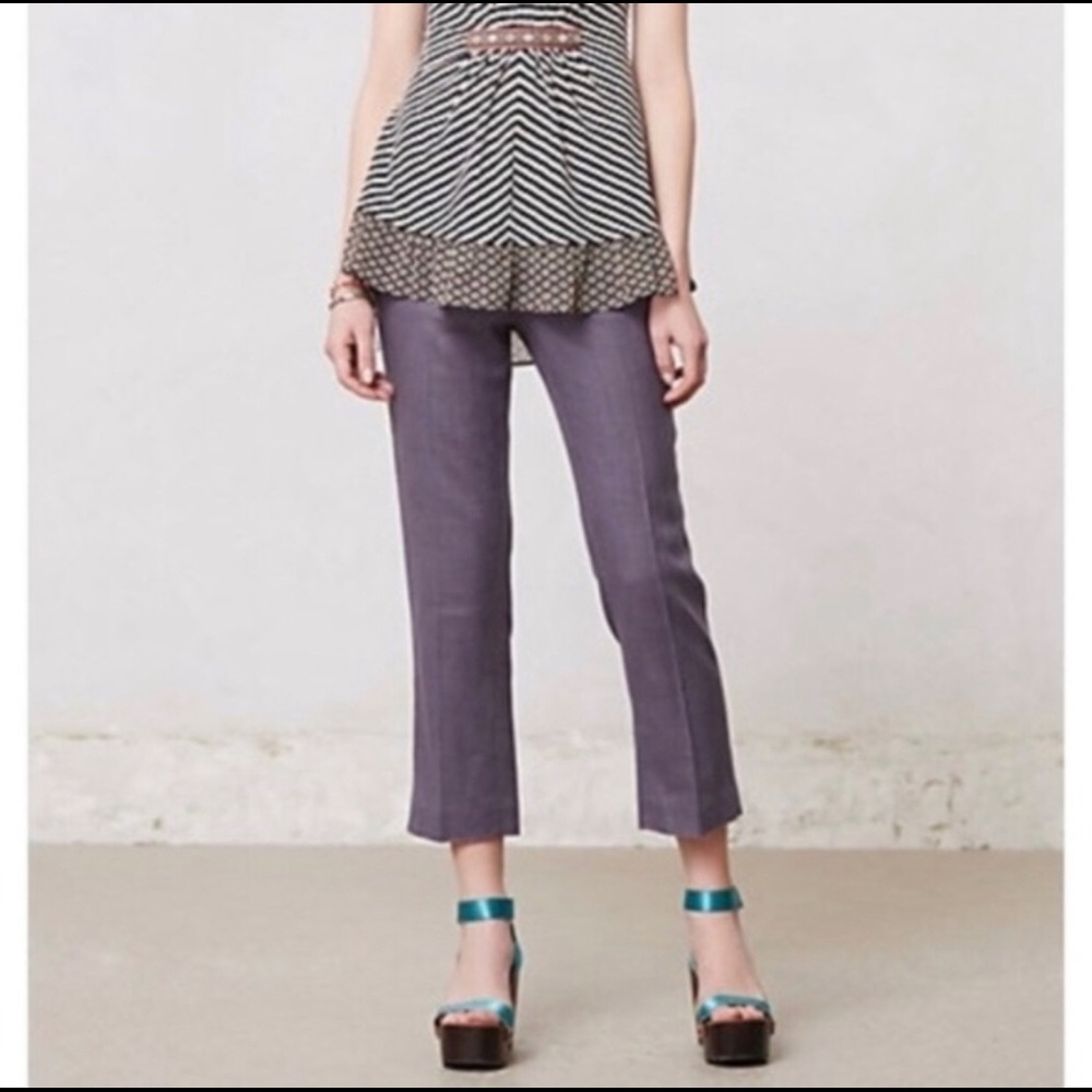 Stovepipe Crop Trousers, 0